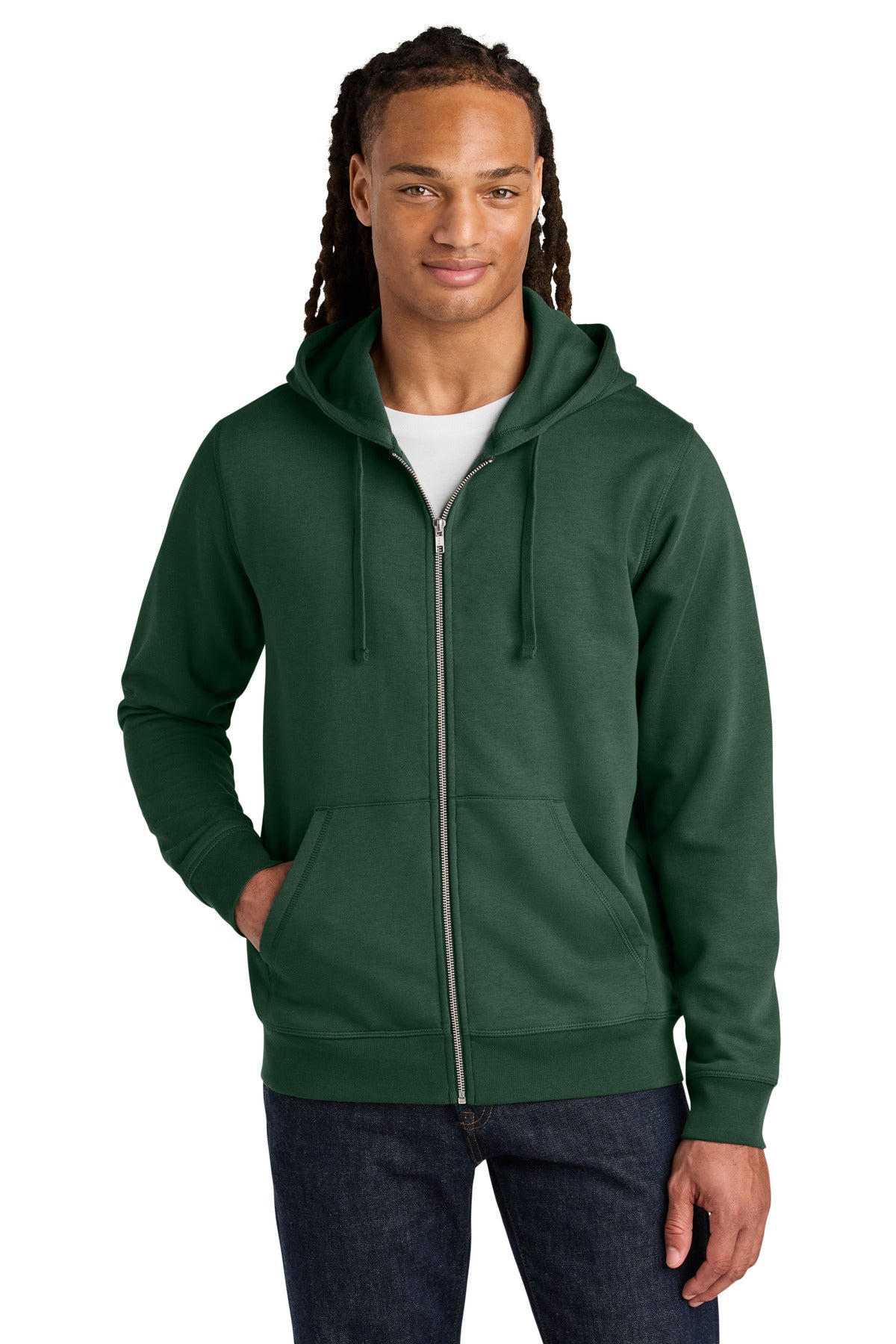 Custom Embroidered Stanley/Stella Sweatshirts/Fleece in Bottle Green