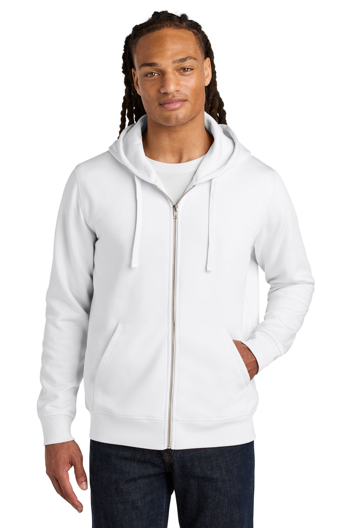 Custom Embroidered Stanley/Stella Sweatshirts/Fleece in White