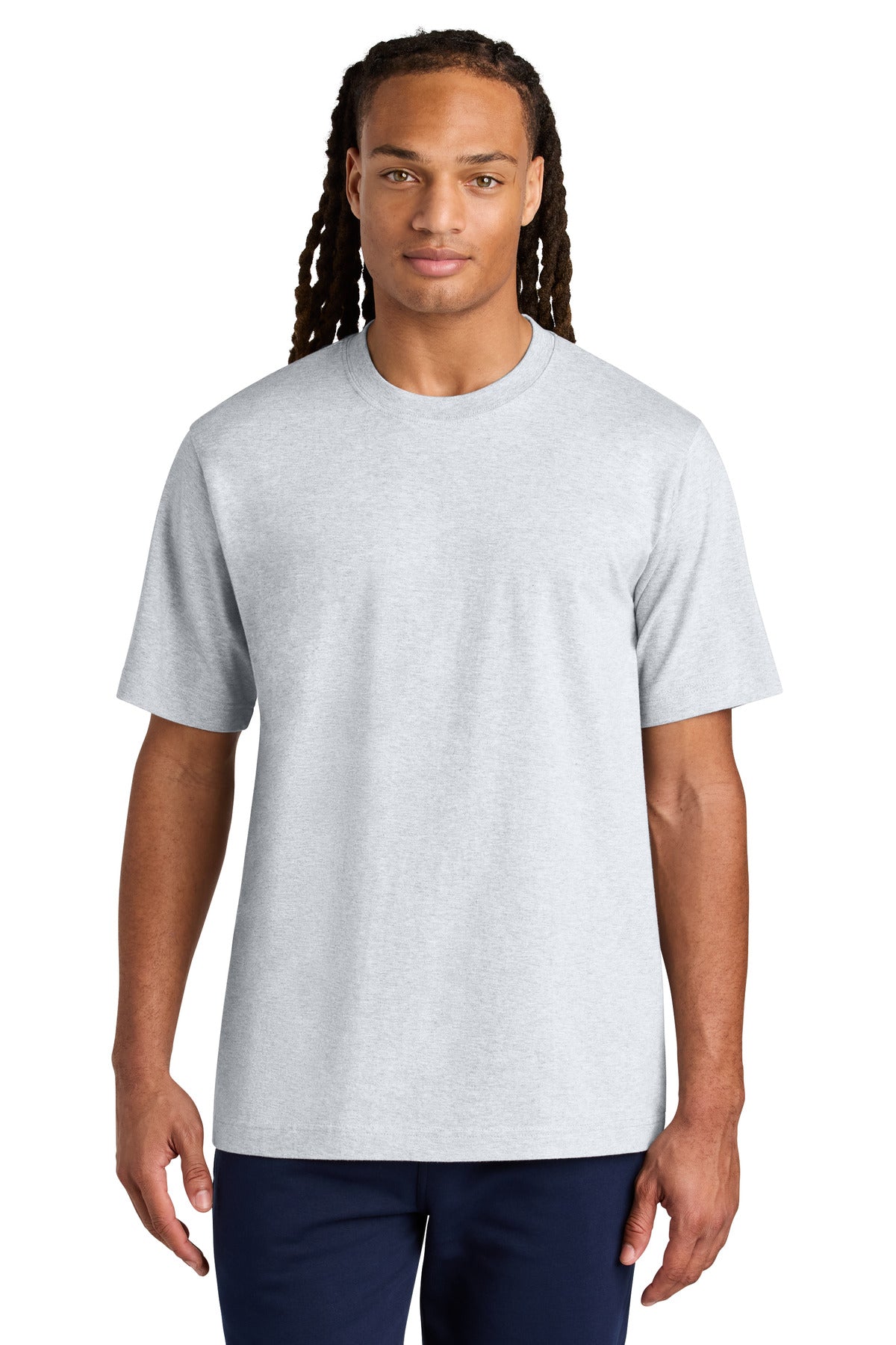 Custom Embroidered Stanley/Stella T-Shirts  in Cool Heather Grey