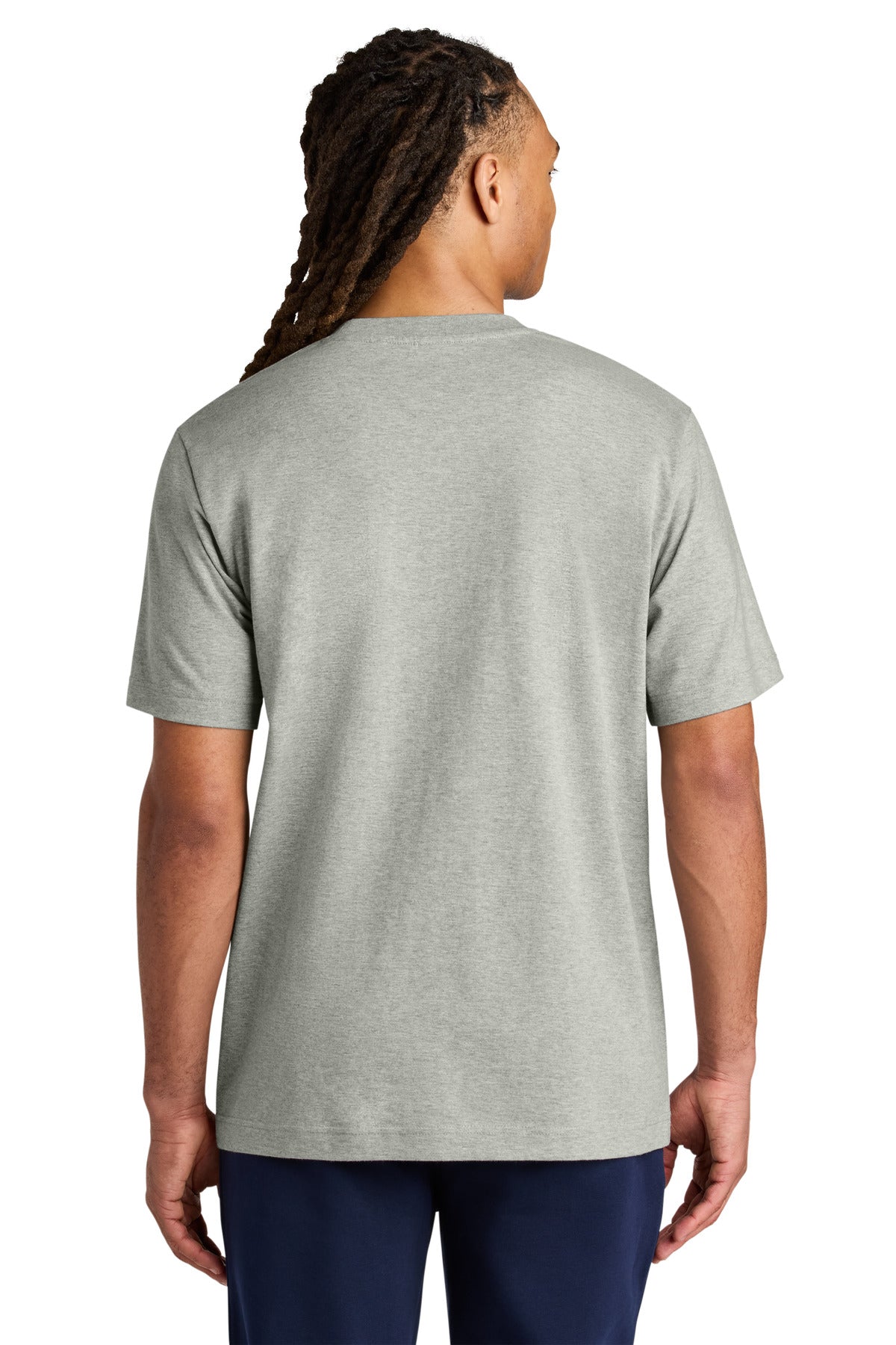 Custom Embroidered Stanley/Stella T-Shirts  in Heather Grey