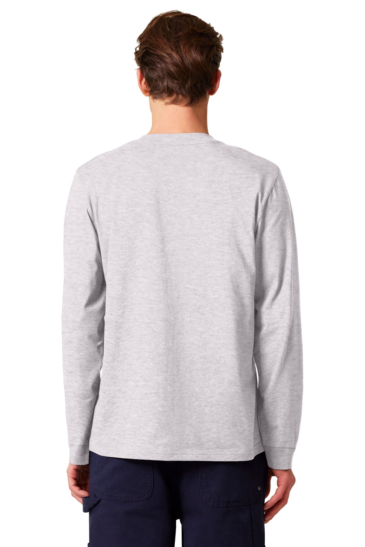 Custom Embroidered Stanley/Stella T-Shirts  in Cool Heather Grey