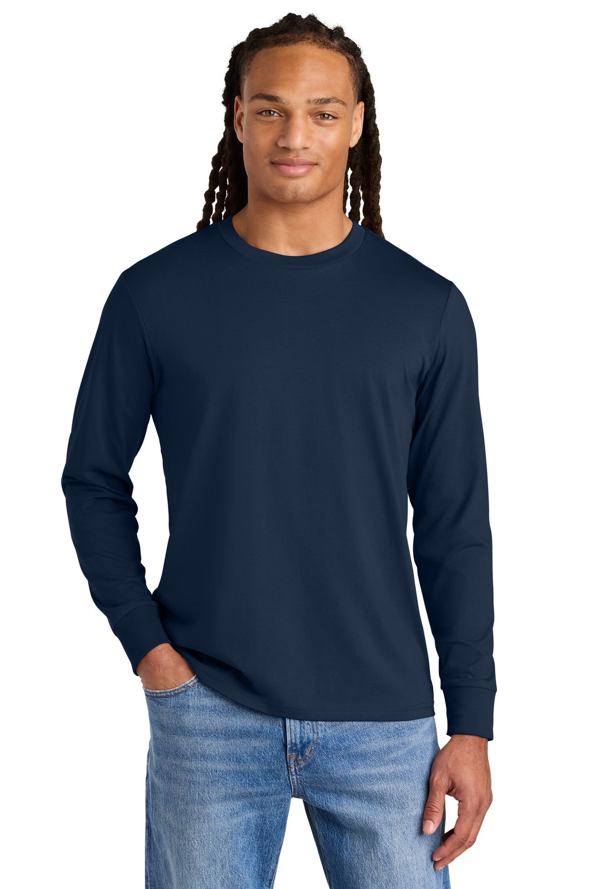 Custom Embroidered Stanley/Stella T-Shirts  in French Navy
