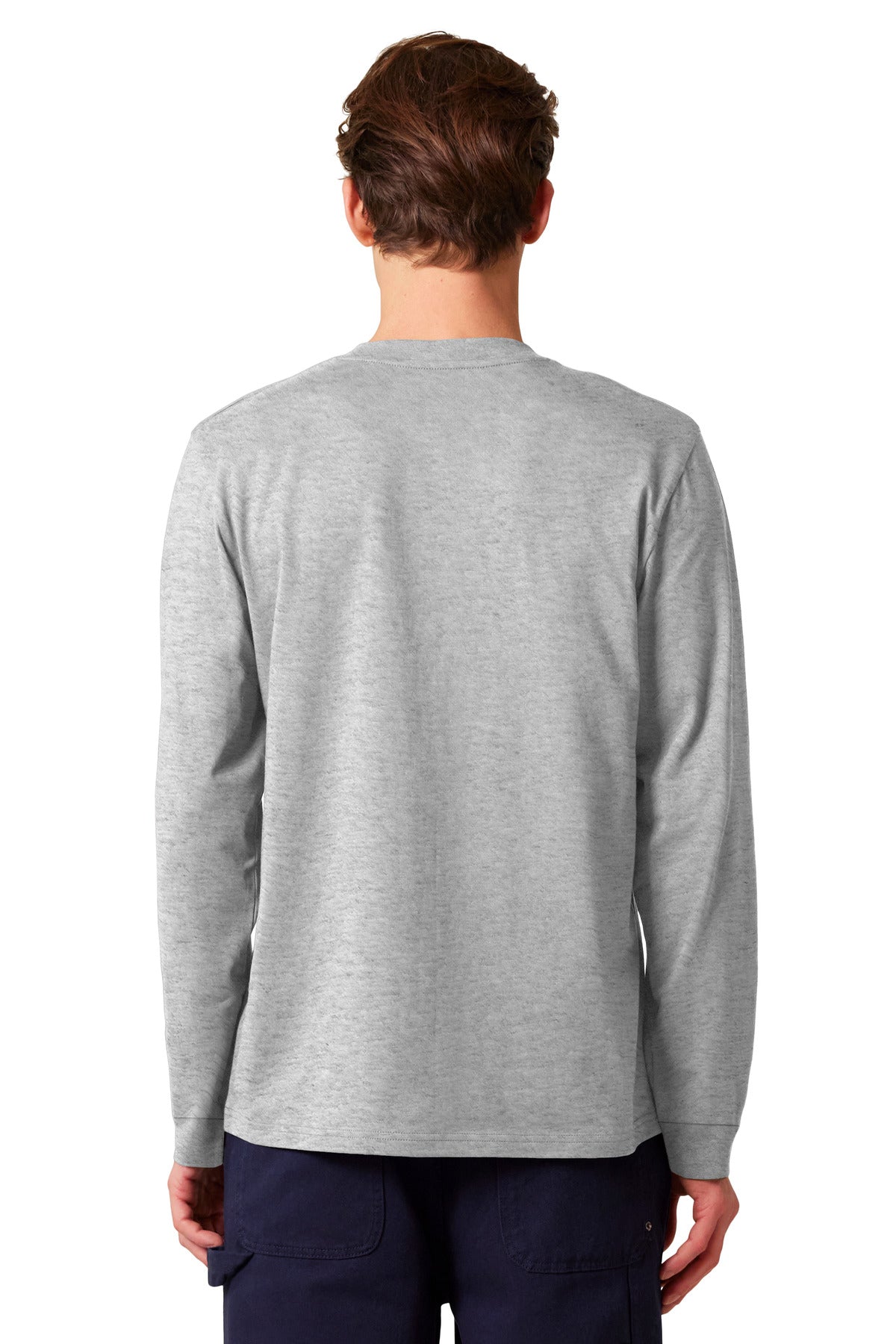 Custom Embroidered Stanley/Stella Unisex Creator 2.0 Long Sleeve Tee SXU022,Heather Grey