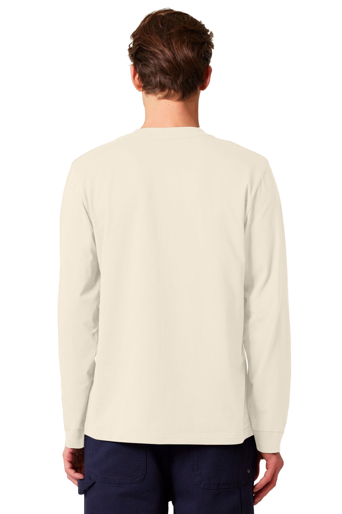 Custom Embroidered Stanley/Stella Unisex Creator 2.0 Long Sleeve Tee SXU022,Natural Raw