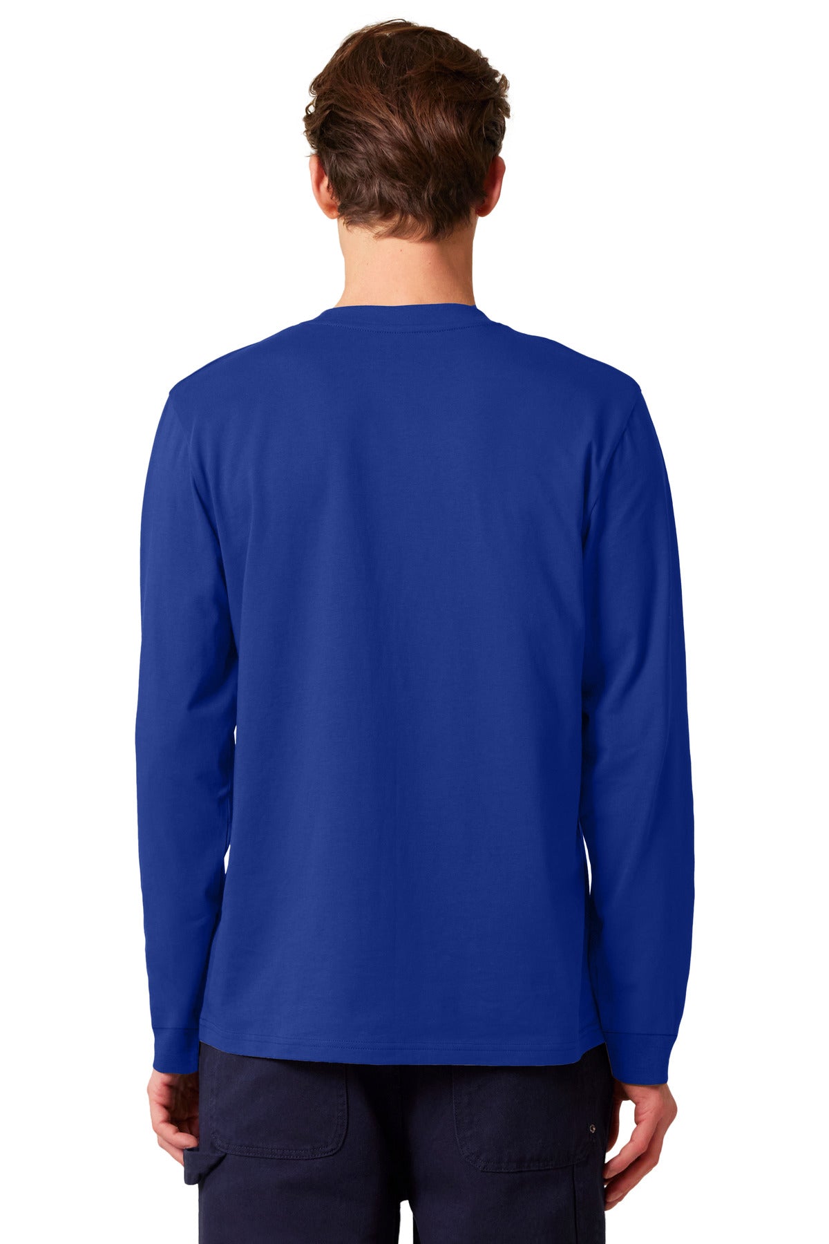 Custom Embroidered Stanley/Stella Unisex Creator 2.0 Long Sleeve Tee SXU022,Worker Blue