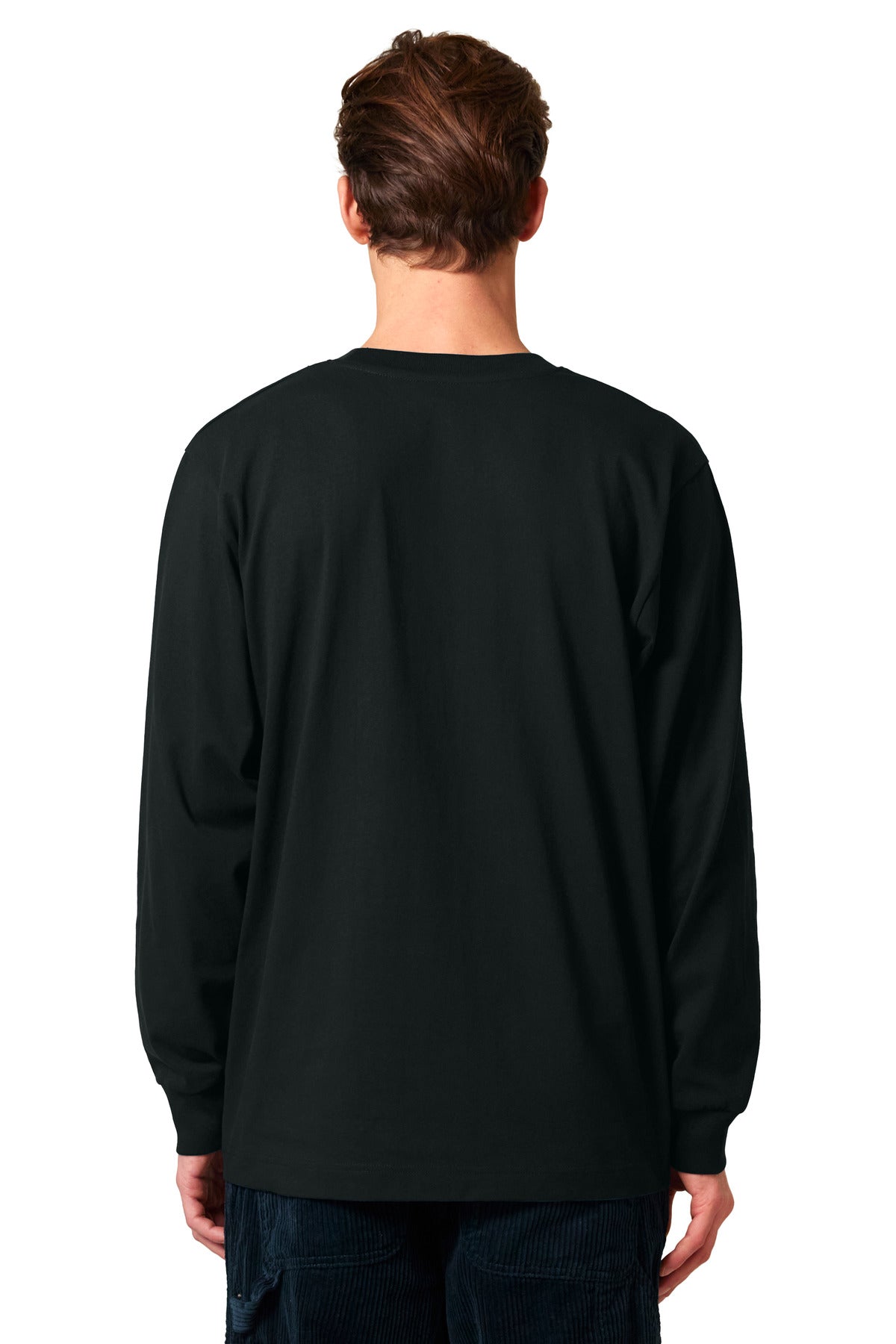 Custom Embroidered Stanley/Stella Unisex Freestyler Heavyweight Long Sleeve Tee SXU023,Black