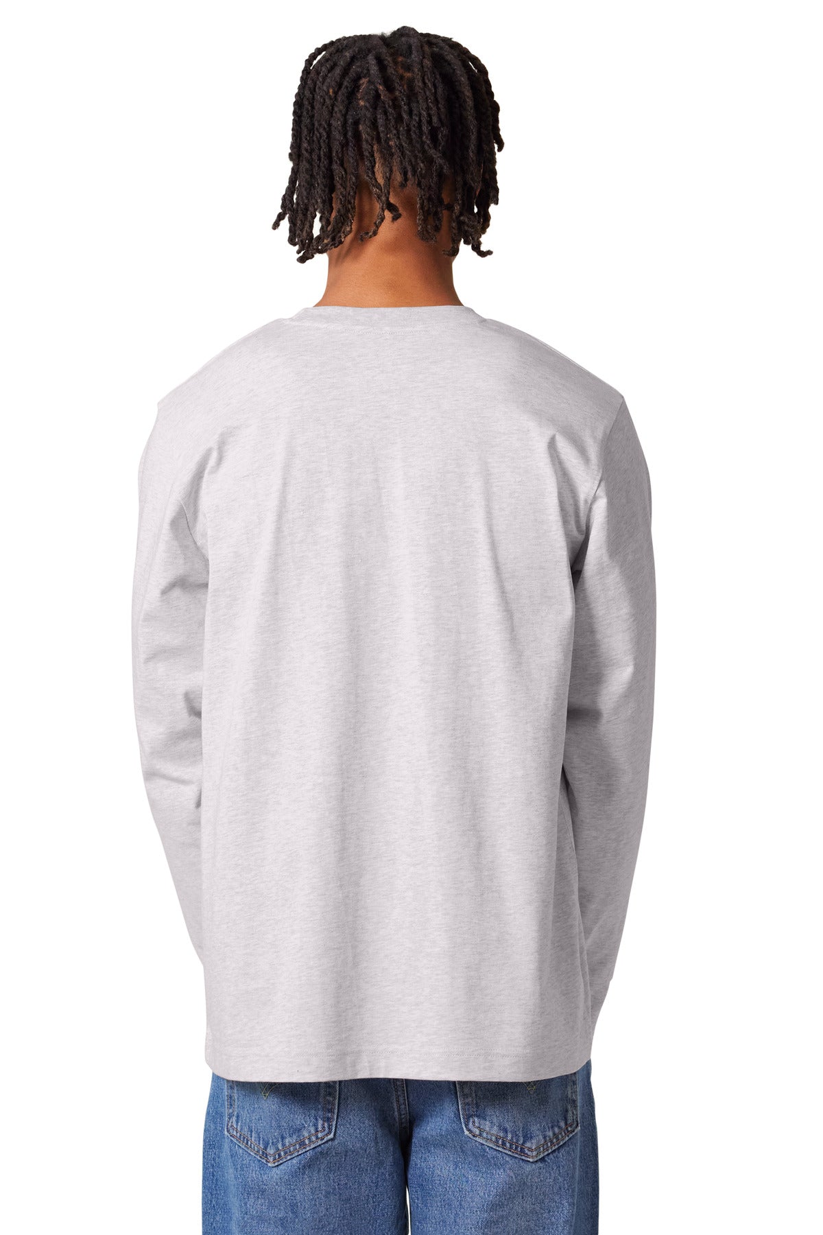 Custom Embroidered Stanley/Stella Unisex Freestyler Heavyweight Long Sleeve Tee SXU023,Cool Heather Grey