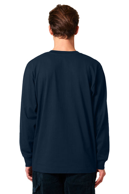 Custom Embroidered Stanley/Stella Unisex Freestyler Heavyweight Long Sleeve Tee SXU023,French Navy