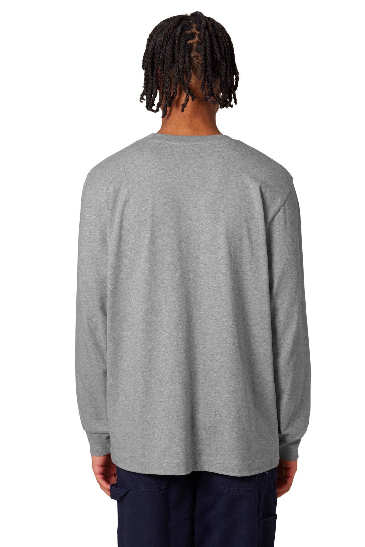 Custom Embroidered Stanley/Stella Unisex Freestyler Heavyweight Long Sleeve Tee SXU023,Heather Grey