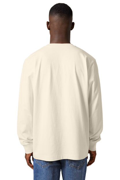 Custom Embroidered Stanley/Stella Unisex Freestyler Heavyweight Long Sleeve Tee SXU023,Natural Raw