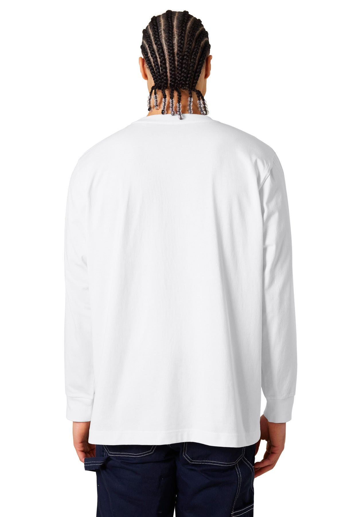 Custom Embroidered Stanley/Stella Unisex Freestyler Heavyweight Long Sleeve Tee SXU023,White