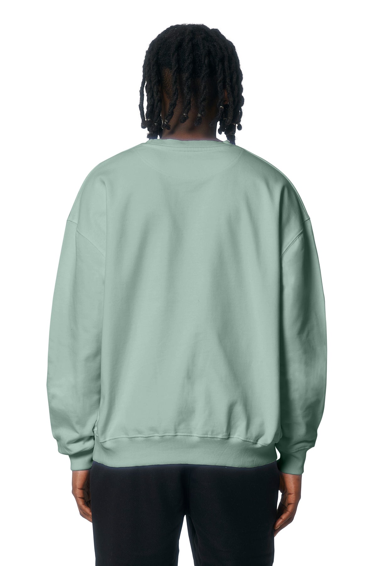 Custom Embroidered Stanley/Stella Unisex Ledger Dry Crewneck Sweatshirt SXU029,Aloe