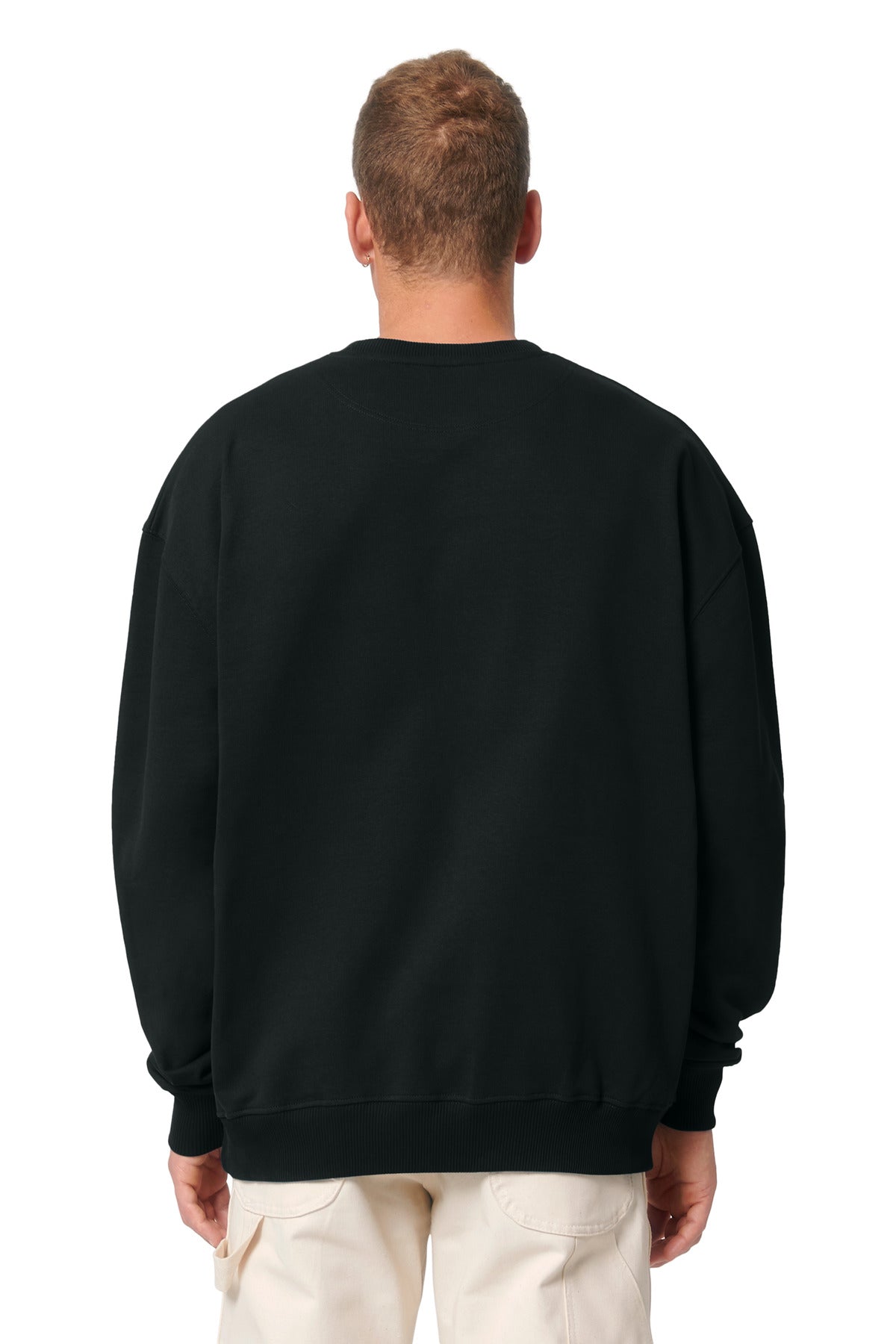 Custom Embroidered Stanley/Stella Unisex Ledger Dry Crewneck Sweatshirt SXU029,Black