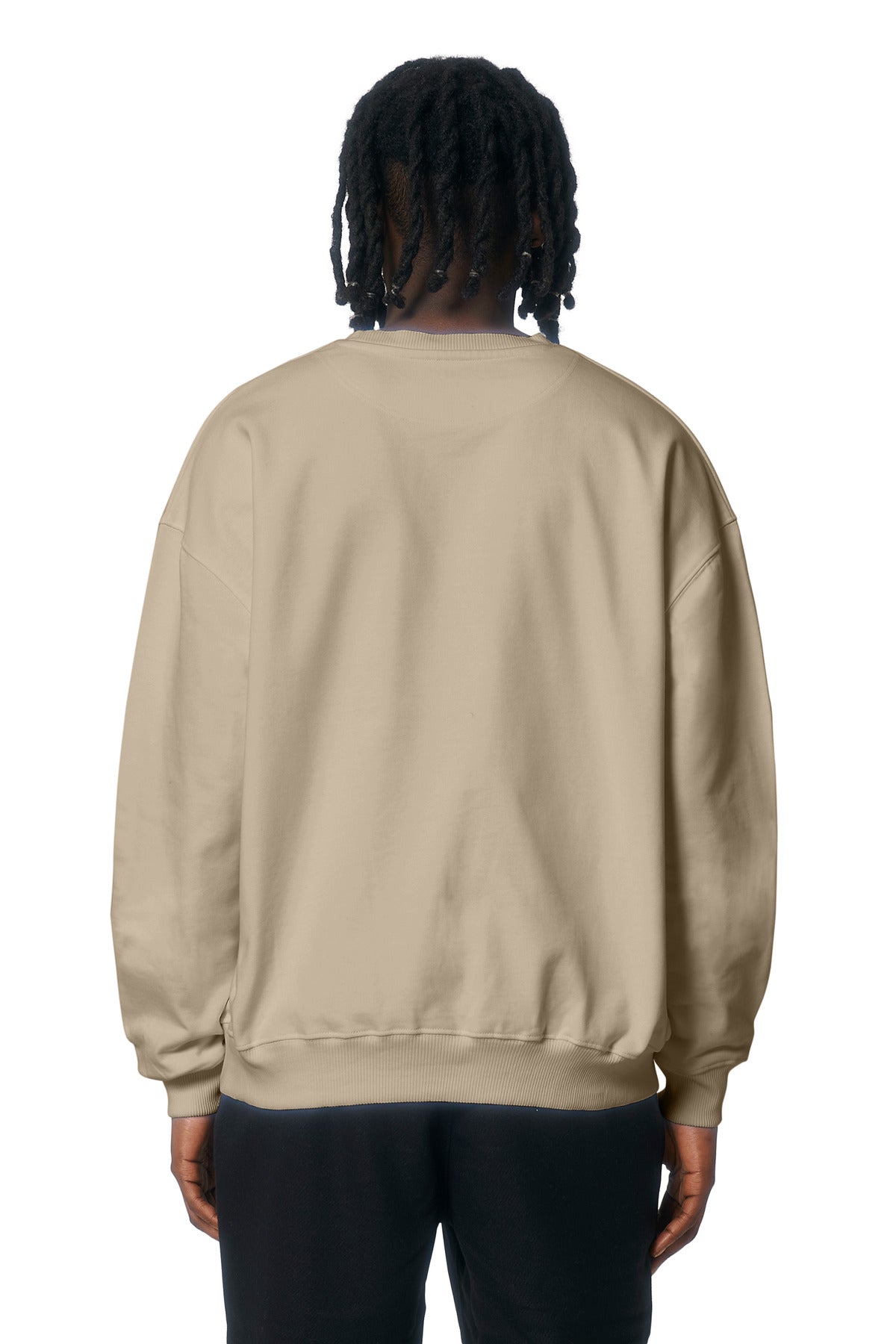 Custom Embroidered Stanley/Stella Unisex Ledger Dry Crewneck Sweatshirt SXU029,Desert Dust
