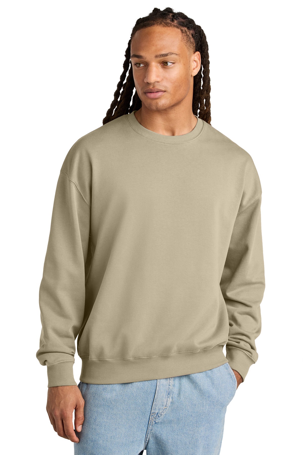 Custom Embroidered Stanley/Stella Sweatshirts/Fleece in Desert Dust