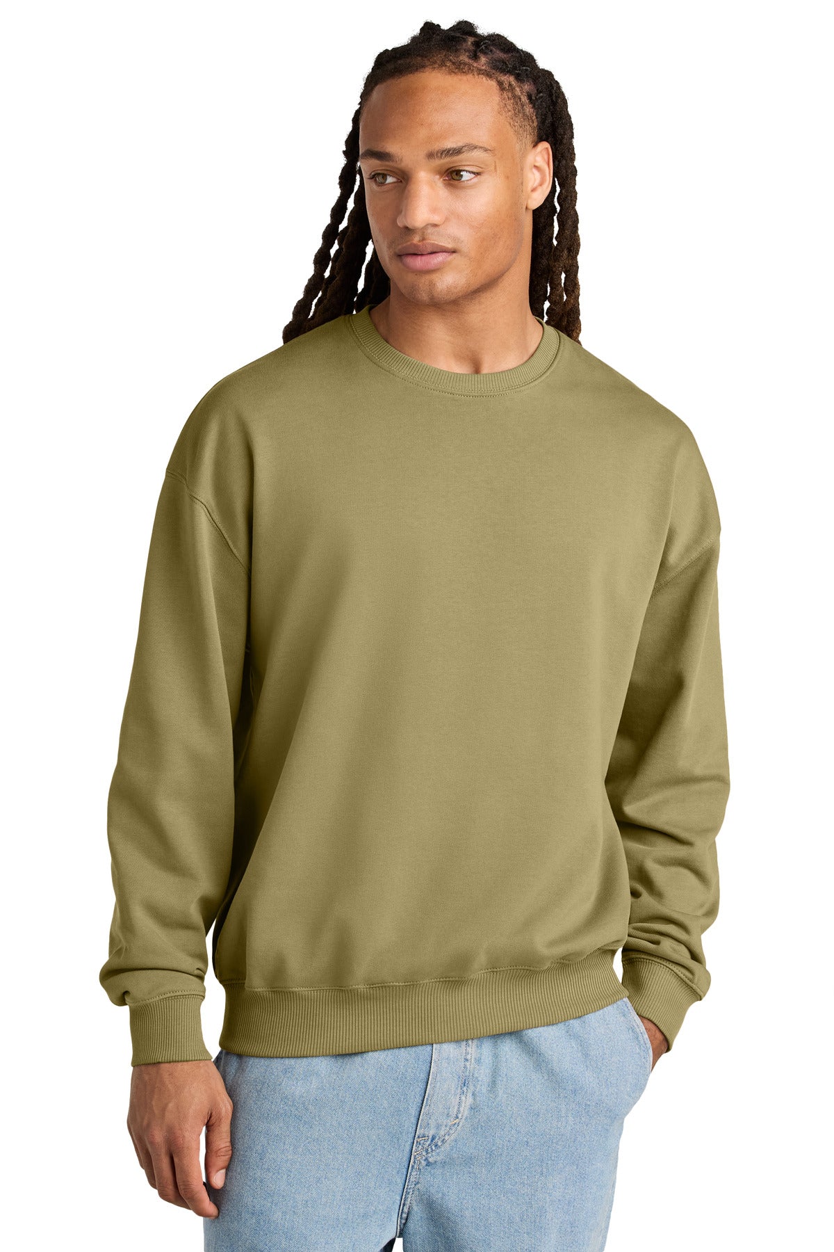 Custom Embroidered Stanley/Stella Sweatshirts/Fleece in Faded Olive