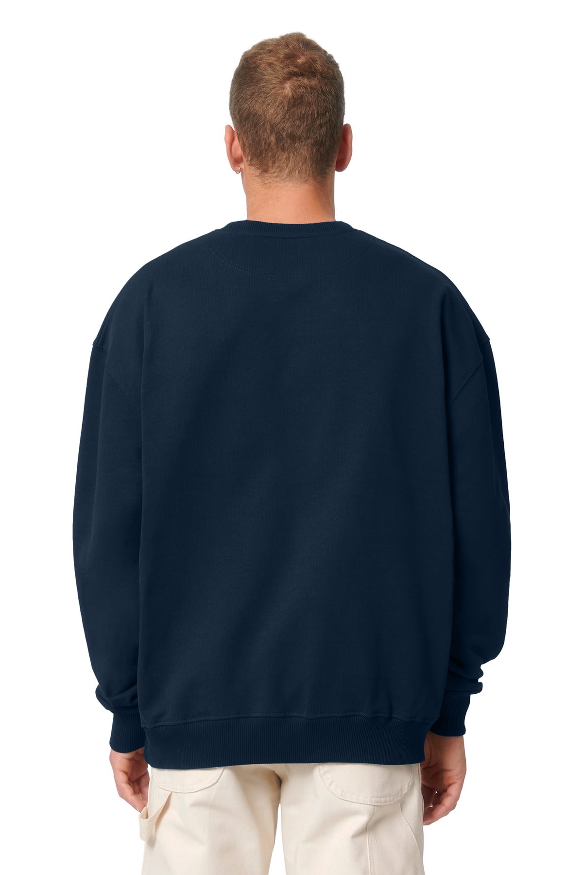 Custom Embroidered Stanley/Stella Unisex Ledger Dry Crewneck Sweatshirt SXU029,French Navy