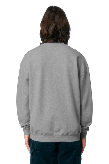 Custom Embroidered Stanley/Stella Unisex Ledger Dry Crewneck Sweatshirt SXU029,Heather Grey