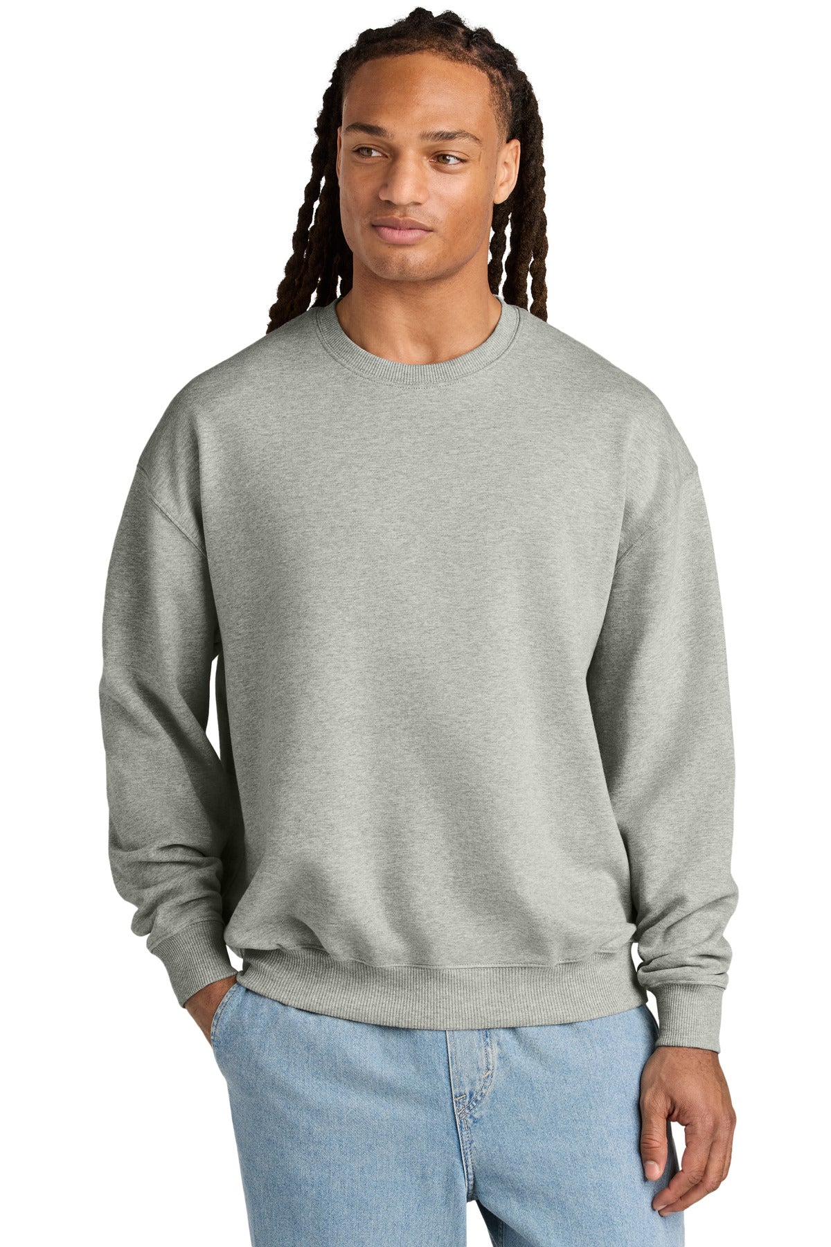 Custom Embroidered Stanley/Stella Sweatshirts/Fleece in Heather Grey