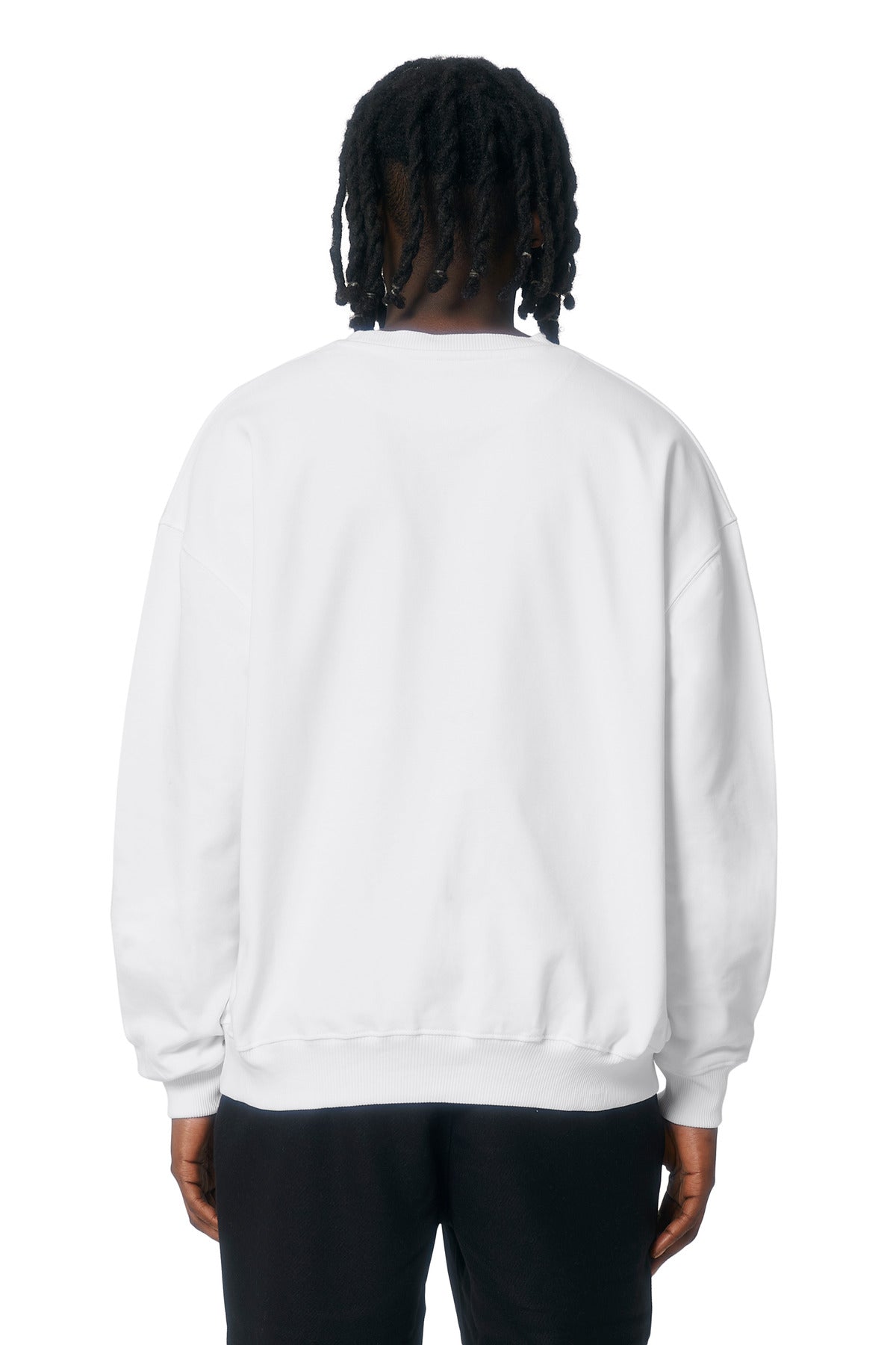 Custom Embroidered Stanley/Stella Unisex Ledger Dry Crewneck Sweatshirt SXU029,White