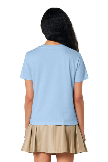 Custom Embroidered Stanley/Stella Women's Stella Muser Tee SXW002,Blue Soul