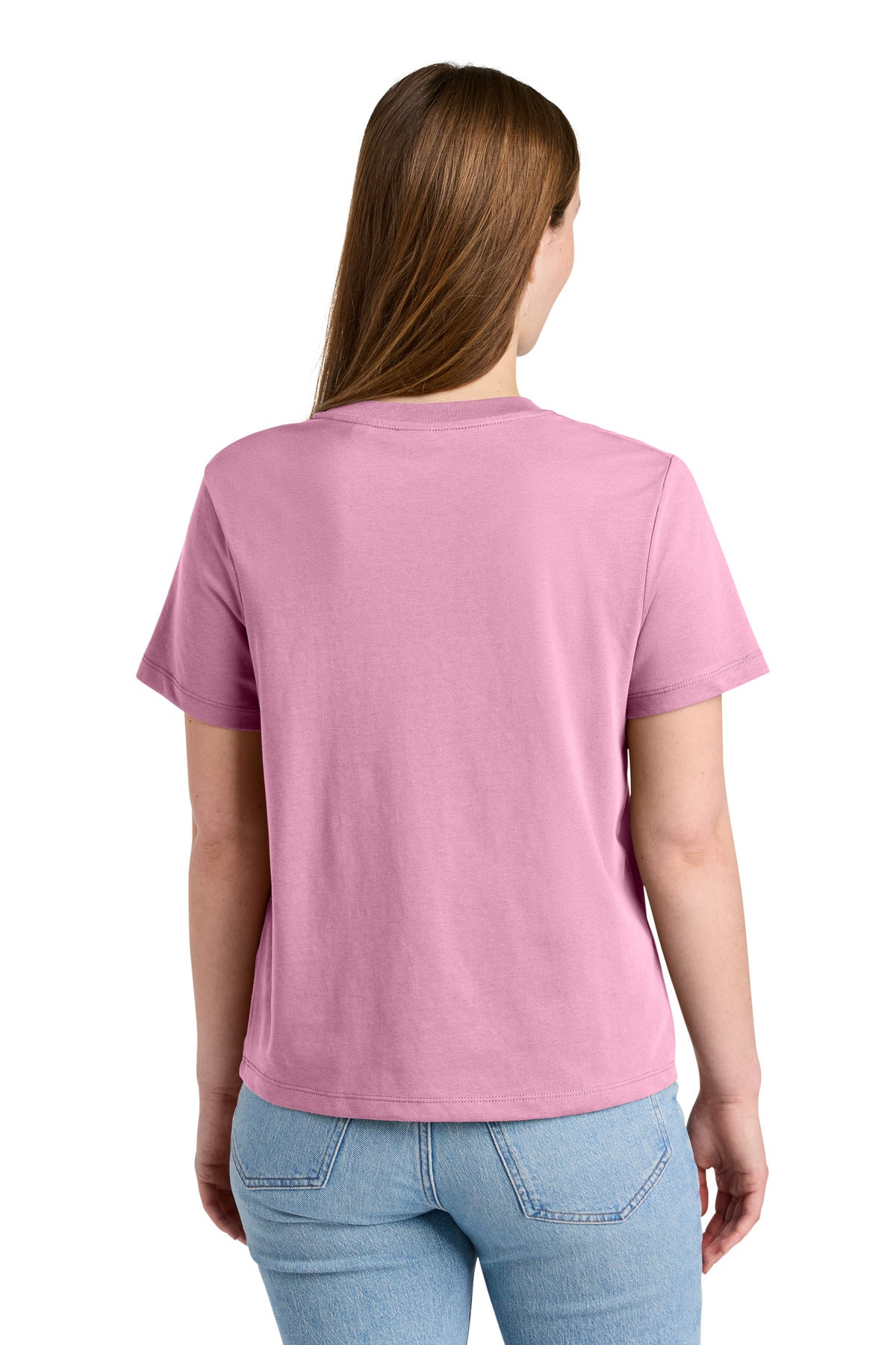 Custom Embroidered Stanley/Stella T-Shirts  in Bubble Pink
