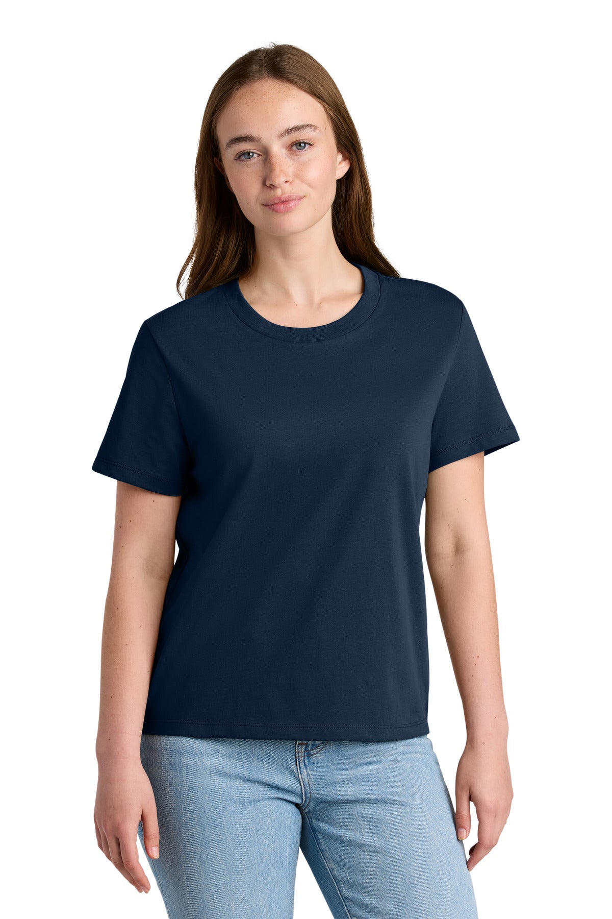 Custom Embroidered Stanley/Stella T-Shirts  in French Navy
