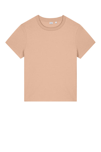 Custom Embroidered Stanley/Stella T-Shirts  in Fresh Peach