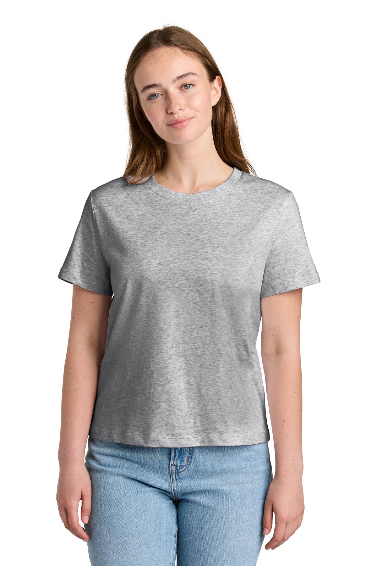 Custom Embroidered Stanley/Stella T-Shirts  in Heather Grey