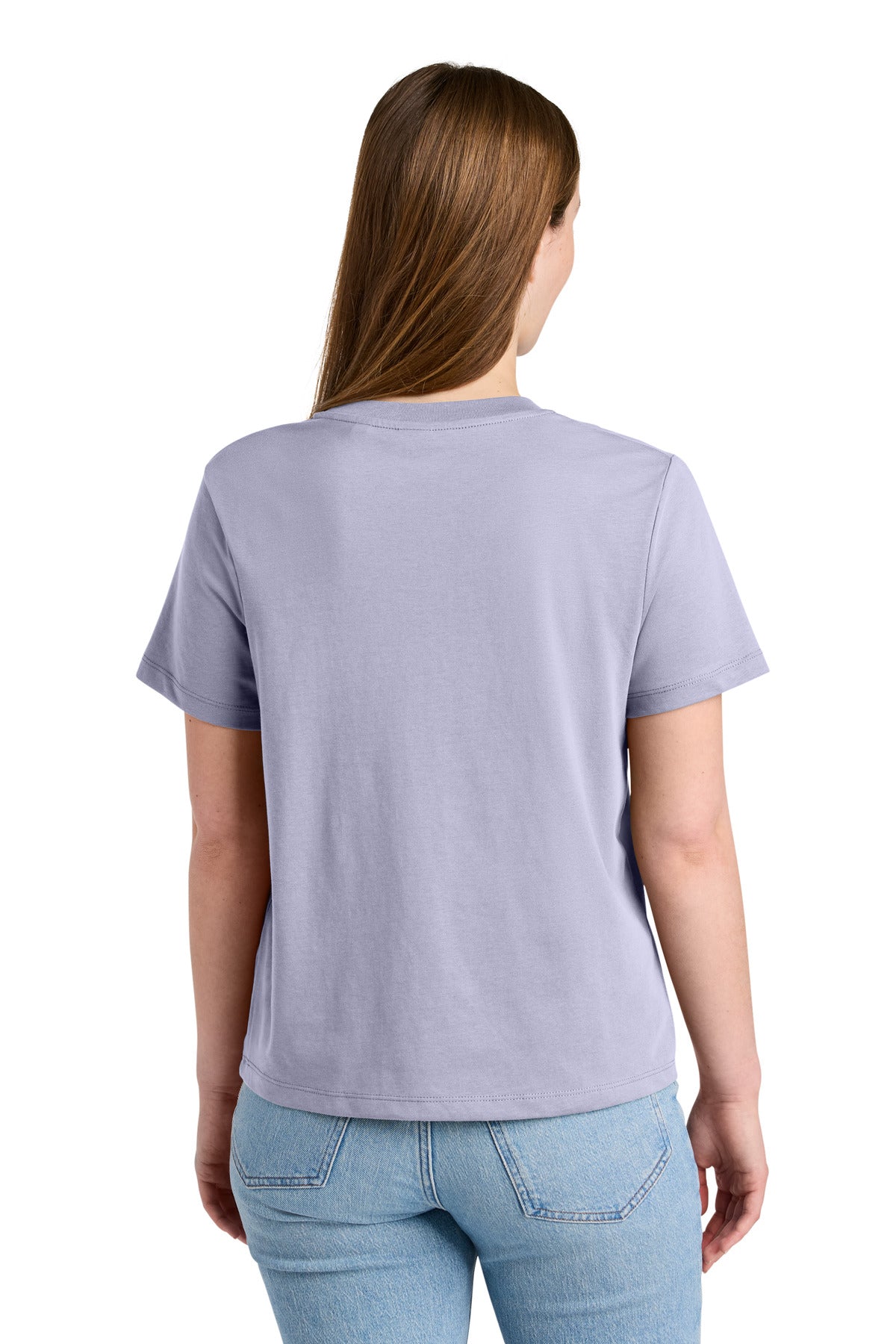 Custom Embroidered Stanley/Stella T-Shirts  in Lavender