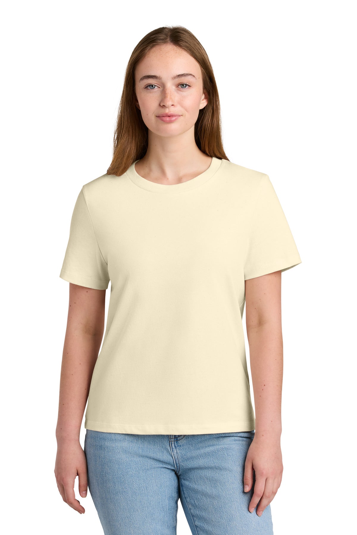Custom Embroidered Stanley/Stella T-Shirts  in Natural Raw