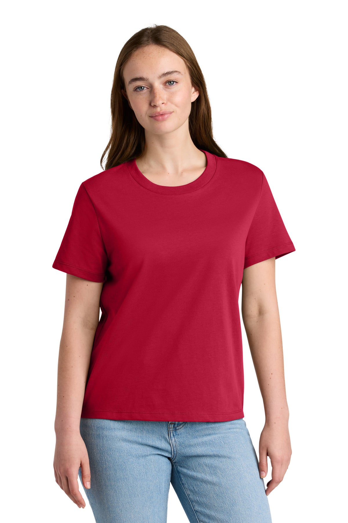 Custom Embroidered Stanley/Stella T-Shirts  in Red