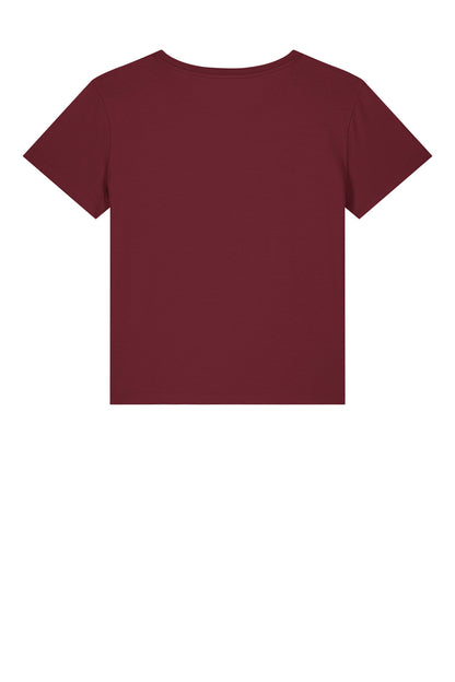 Custom Embroidered Stanley/Stella T-Shirts  in Burgundy