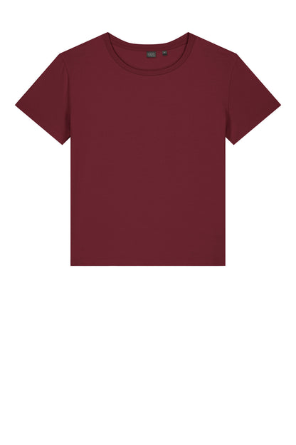 Custom Embroidered Stanley/Stella T-Shirts  in Burgundy