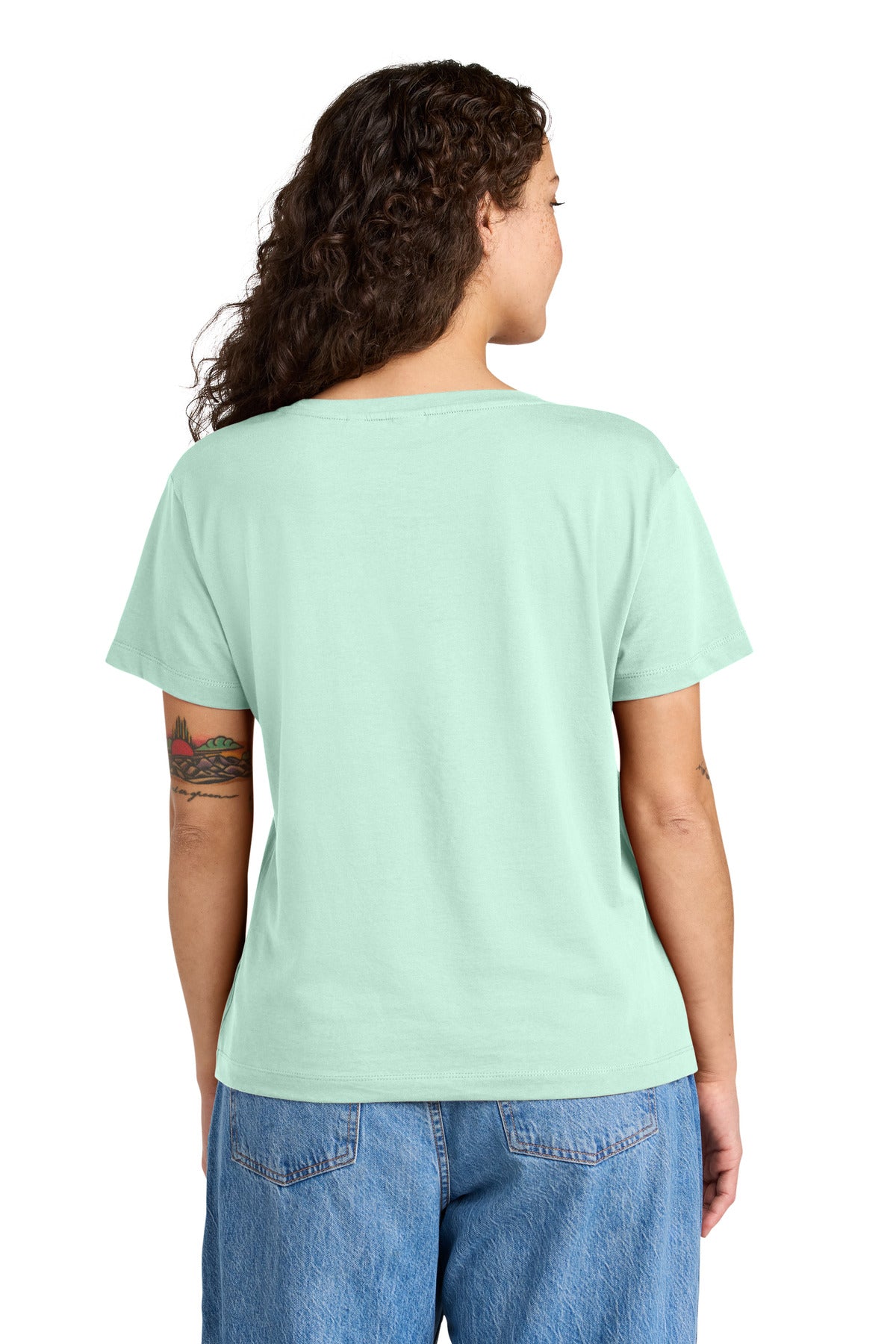 Custom Embroidered Stanley/Stella T-Shirts  in Caribbean Blue