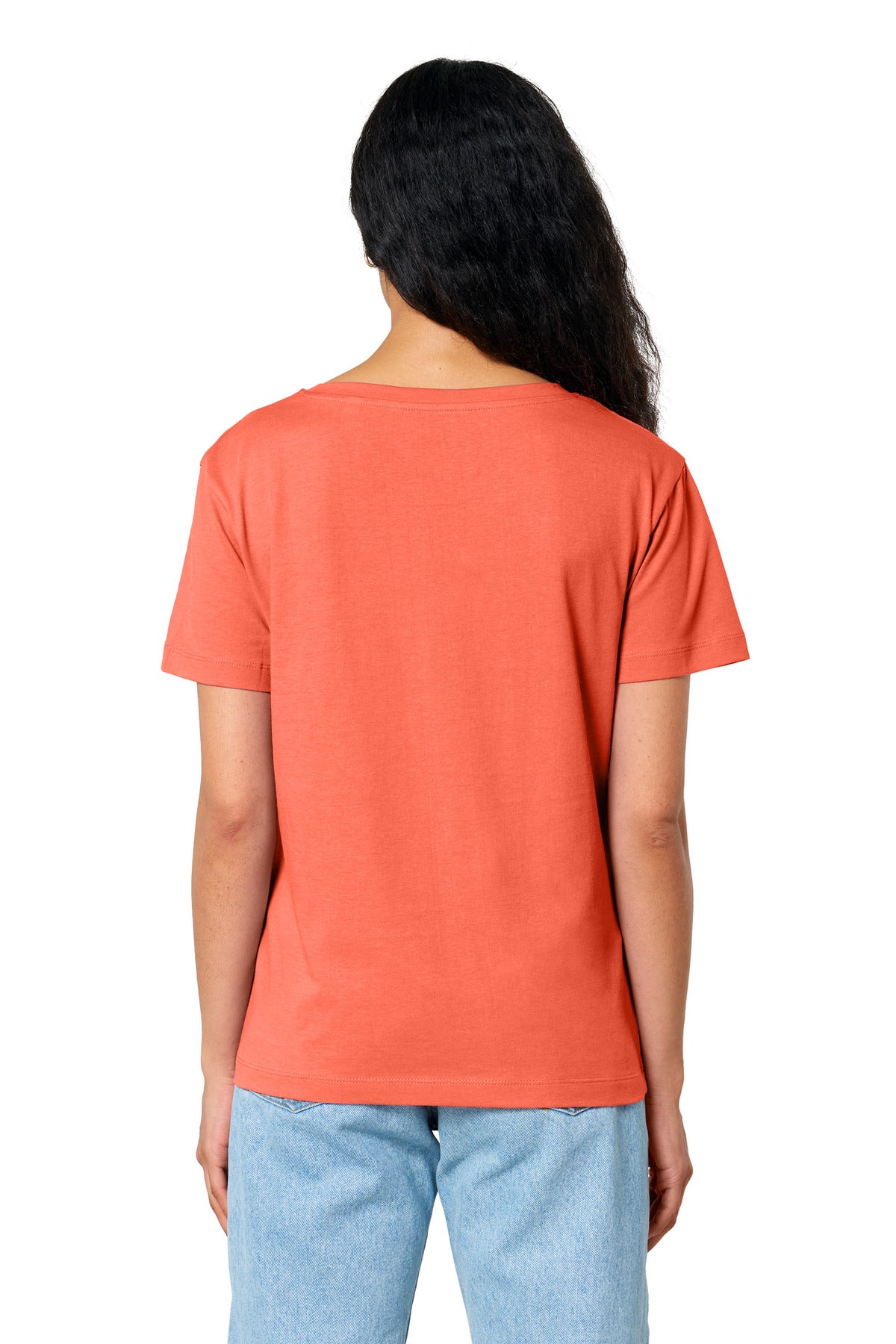 Custom Embroidered Stanley/Stella Women's Stella Serena Scoop Neck Tee SXW008,Fiesta