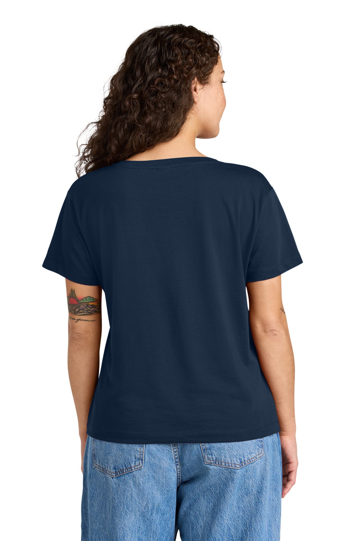 Custom Embroidered Stanley/Stella T-Shirts  in French Navy