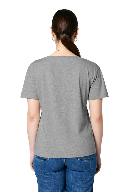 Custom Embroidered Stanley/Stella Women's Stella Serena Scoop Neck Tee SXW008,Heather Grey