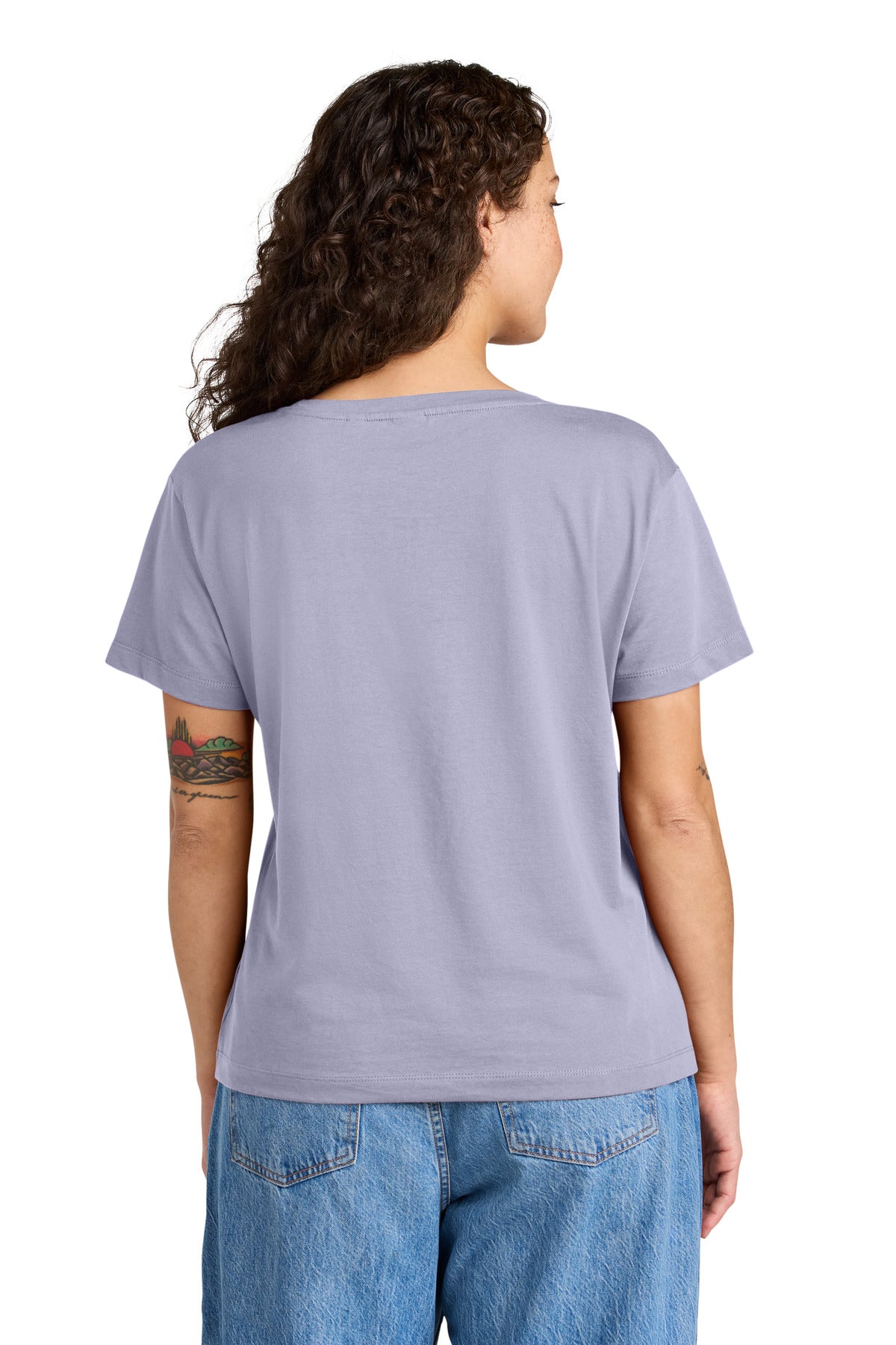 Custom Embroidered Stanley/Stella T-Shirts  in Lavender