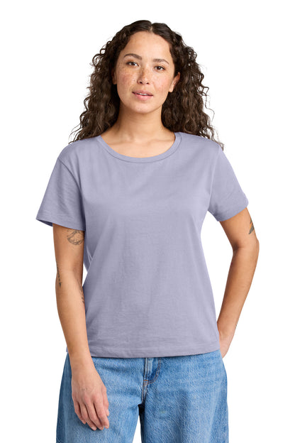 Custom Embroidered Stanley/Stella T-Shirts  in Lavender