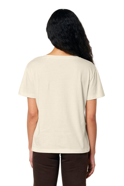 Custom Embroidered Stanley/Stella Women's Stella Serena Scoop Neck Tee SXW008,Natural Raw