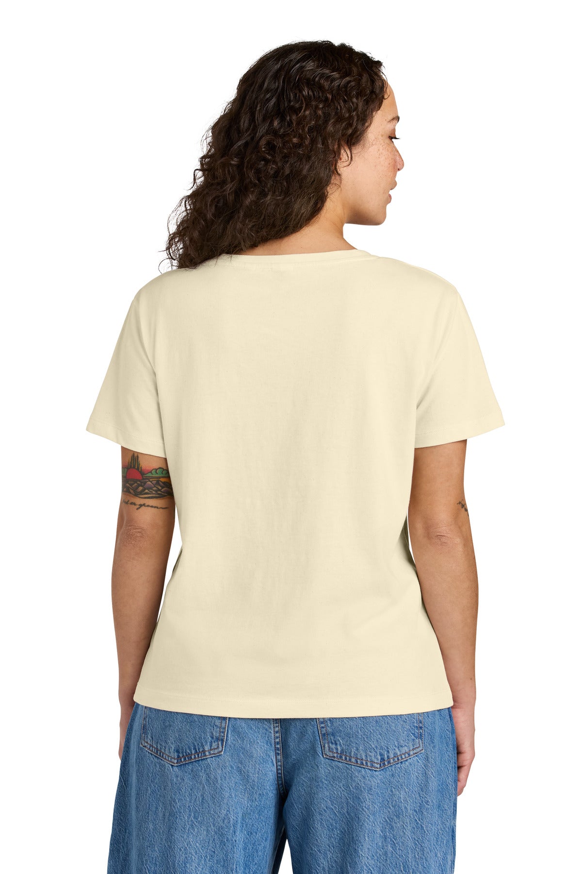Custom Embroidered Stanley/Stella T-Shirts  in Natural Raw