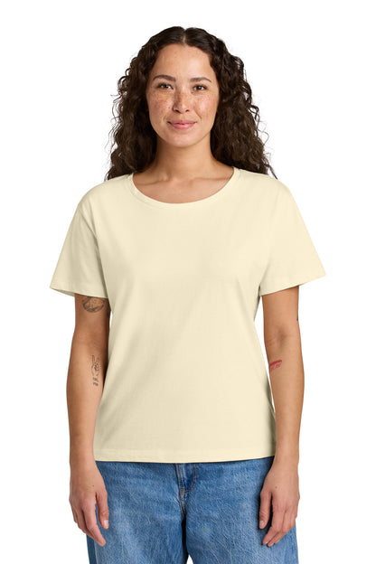 Custom Embroidered Stanley/Stella T-Shirts  in Natural Raw