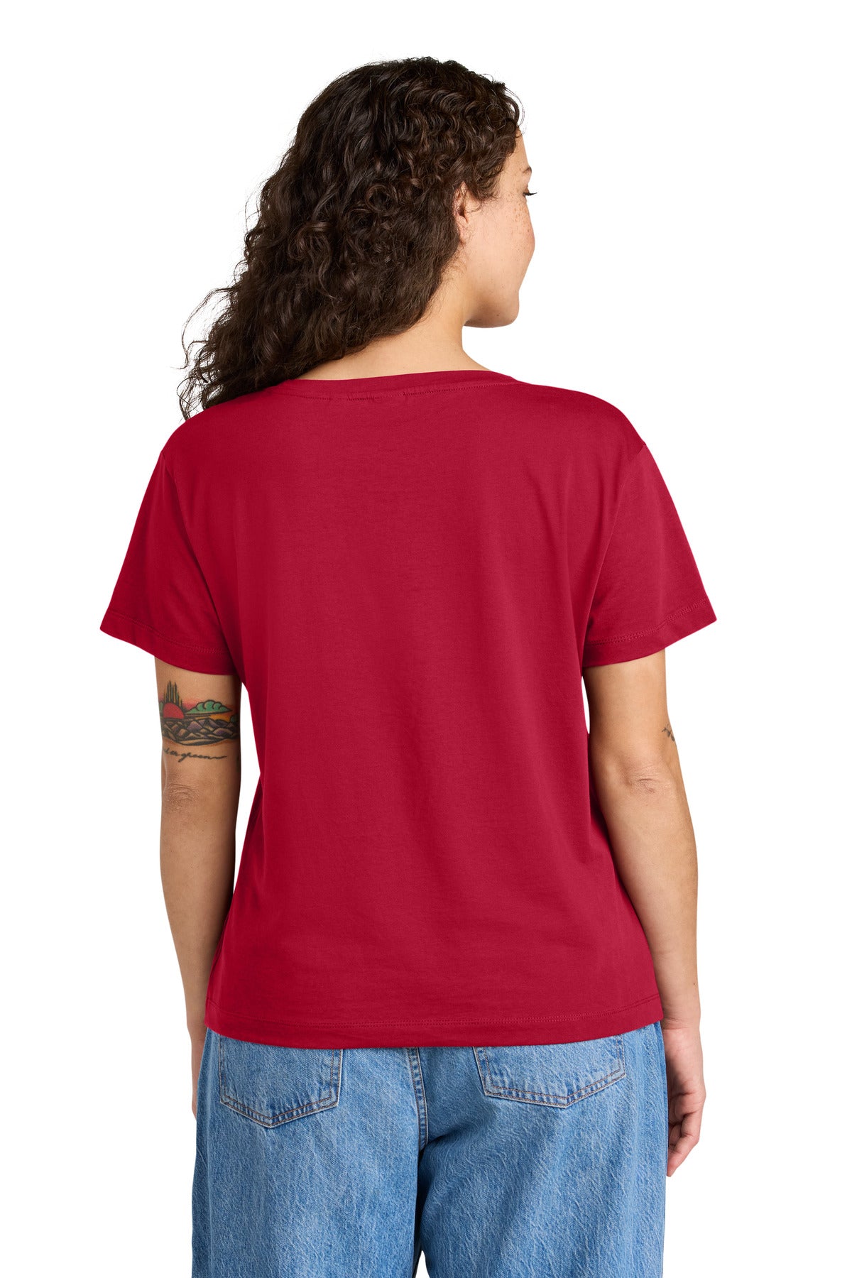 Custom Embroidered Stanley/Stella T-Shirts  in Red