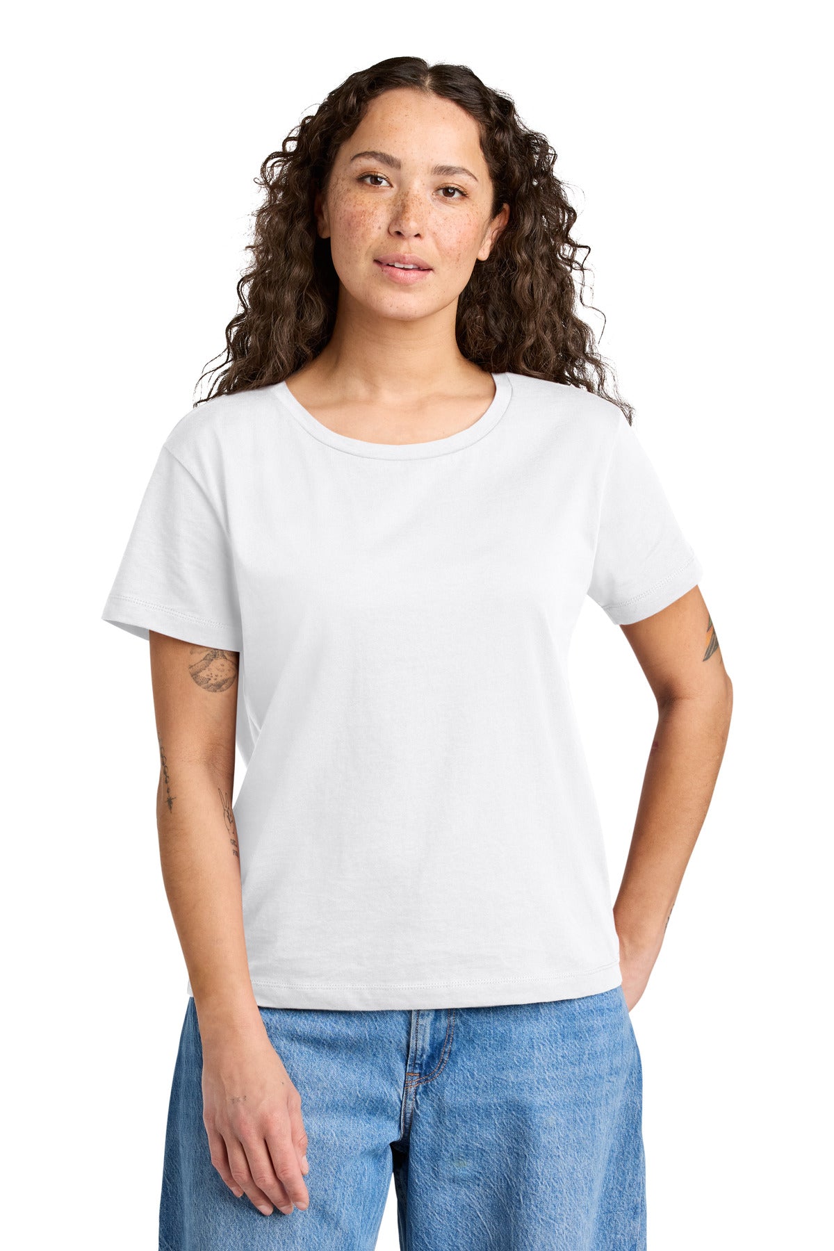 Custom Embroidered Stanley/Stella T-Shirts  in White