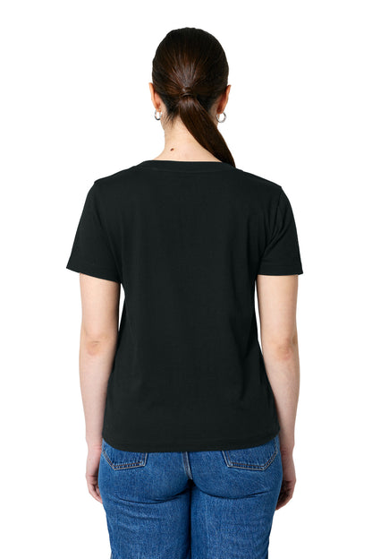 Custom Embroidered Stanley/Stella Women's Stella Isla V-Neck Tee SXW032,Black