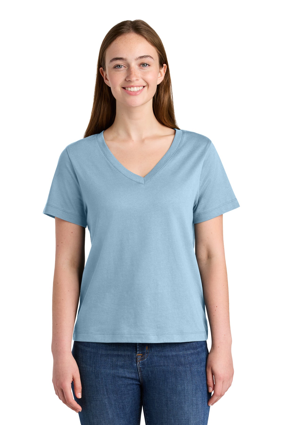 Custom Embroidered Stanley/Stella T-Shirts  in Blue Soul