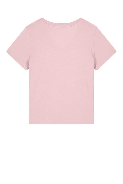 Custom Embroidered Stanley/Stella T-Shirts  in Cotton Pink