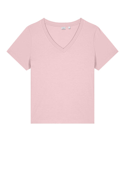 Custom Embroidered Stanley/Stella T-Shirts  in Cotton Pink