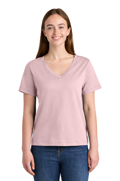Custom Embroidered Stanley/Stella T-Shirts  in Cotton Pink